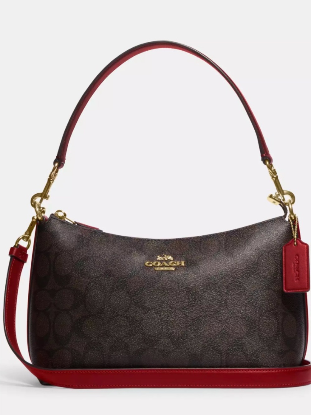 COACH Clara Shoulder Bag In Signature Canvas